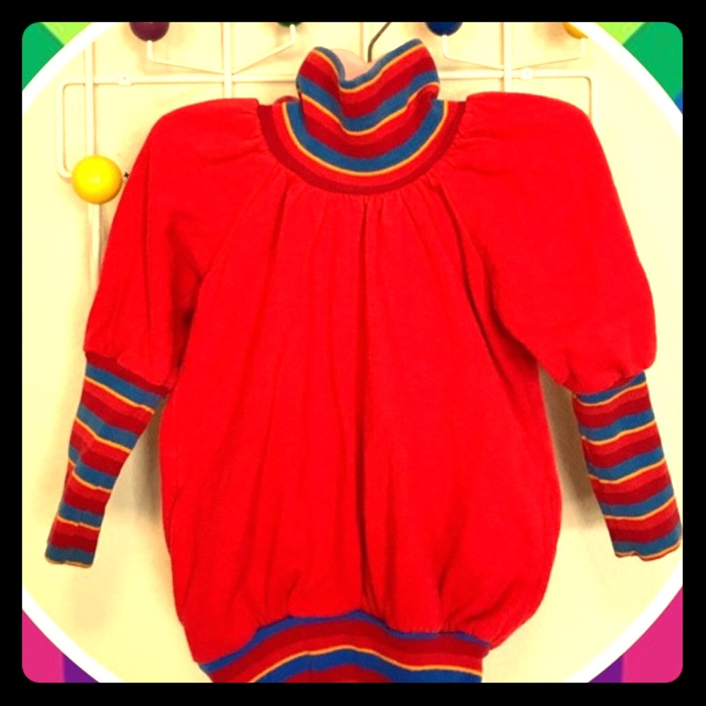 Vintage 7Os 🌈 Kids Turtleneck Sweatshirt